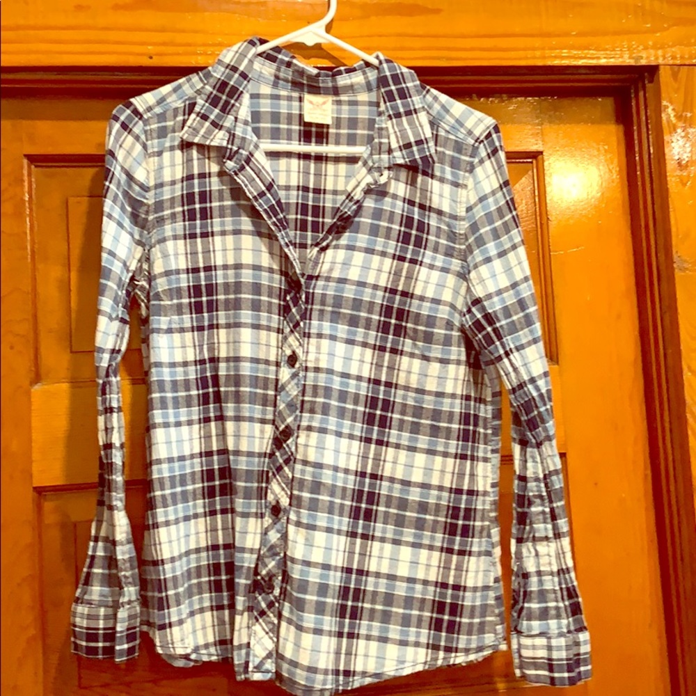 Thin flannel faded glory button down